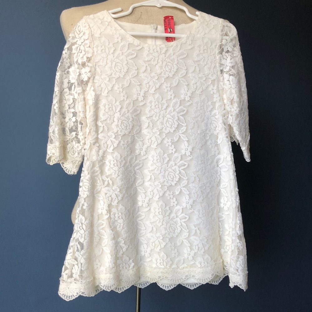 Toddler boutique lace dress